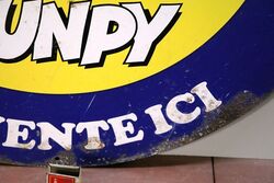 Classic Dunlop Dunpy Screen Printed Pictorial Double Sided Tin Sign