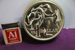 Classic Embossed Kangaroo 1 Dollar Tin