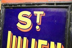 Classic Framed St Julien Enamel Sign 