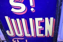 Classic Framed St Julien Enamel Sign 