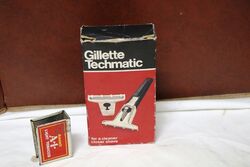 Classic Gillette Techmatic Razor in Original Box