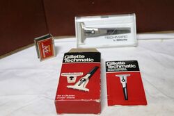 Classic Gillette Techmatic Razor in Original Box