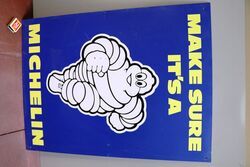 Classic Michelin Bibendum Pictorial Plastic Adv Sign 