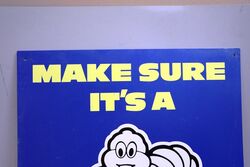 Classic Michelin Bibendum Pictorial Plastic Adv Sign 