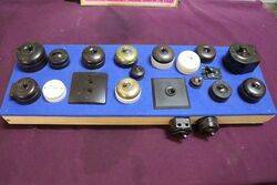 Collection of 20 Vintage Light Switches in Board.