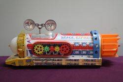 Colorful Battery Operated Tin Toy Space Express 