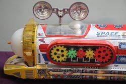 Colorful Battery Operated Tin Toy Space Express 