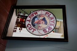 Contemporary Players Navy Cut Cigarettes Pictorial Mirror   