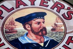 Contemporary Players Navy Cut Cigarettes Pictorial Mirror   