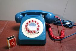 Contemporary Retro Blue House Phone 
