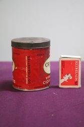 Craven andquotAandquot Virginia Cork Tipped 50 Cigarettes Red Tin 