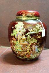 Crown Devon Rouge Royal Ginger Jar.