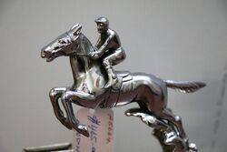 Desmo Car Accessory Mascot of Horse and Jockey 