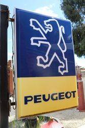 Double Sided Peugeot Light Box Advertising Sign