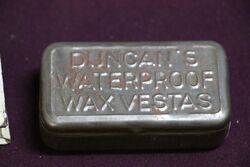 Duncans Waterproof Wax Matches Tin