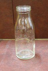 Early Atlantic Union Oil Company Embossed Glass Quart Oil Bottle