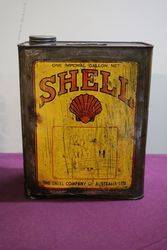 Early Australian Shell One Gallon Motor Oil Tin 