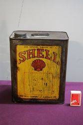 Early Australian Shell One Gallon Motor Oil Tin 