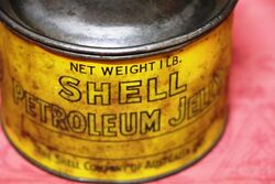 Early Australian Shell Petroleum Jelly 1lb Tin