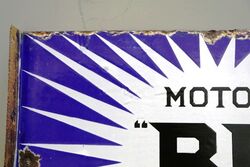 Early BP Motor Spirit Irish Flash Double Sided Enamel Sign
