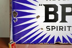 Early BP Motor Spirit Irish Flash Double Sided Enamel Sign