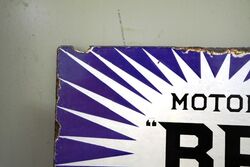 Early BP Motor Spirit Irish Flash Double Sided Enamel Sign