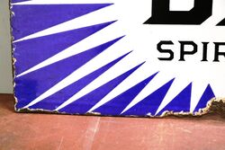 Early BP Motor Spirit Irish Flash Double Sided Enamel Sign