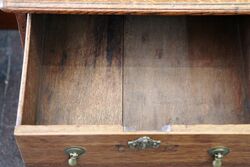 Early C19th Antique 4 Drawer Oak Chest of Small Dimensions 