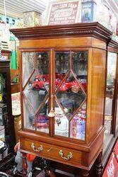 Early C20th Antique Mahogany Display Cabinet 