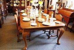 Early C20th Antique Walnut Extension Table 