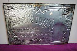 Early C20th Embossed Broquis Freres Tin Sign