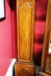 Early C20th English Walnut Grandmother Clock 