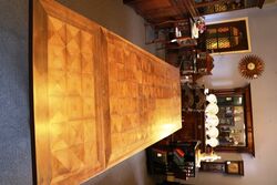 Early C20th French Walnut Draw Leaf Table  