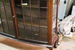 Early C20th Mahogany 2 Door Display Cabinet  