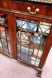 Early C20th Mahogany 3 Door 3 Drawer Bow Front Bookcase 