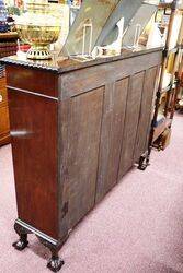Early C20th Mahogany 3 Door 3 Drawer Bow Front Bookcase 