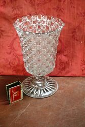 Early C20th Pressed Glass Celery Vase 