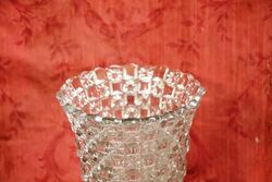 Early C20th Pressed Glass Celery Vase 