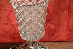 Early C20th Pressed Glass Celery Vase 