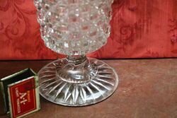 Early C20th Pressed Glass Celery Vase 