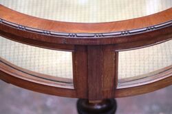 Early C20th Round Mahogany Bijouteri 