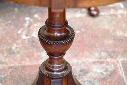 Early C20th Round Mahogany Bijouteri 