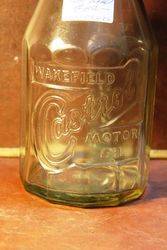 Early Castrol Pint Oil Bottle With Tin Top 