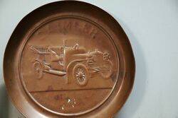 Early Daimler Copper Pressed Ashtray 