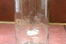 Early Embossed Shell Quart Oil Bottle