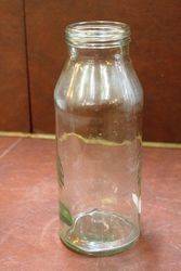 Early Embossed Shell Quart Oil Bottle