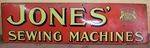 Early Jones Sewing Machine Adv Enamel Sign. #
