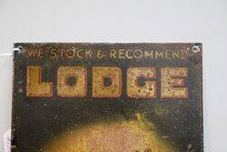 Early Lodge Spark Plug Tin Sign 