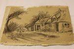Early Pencil Drawing Signed W.Hamden