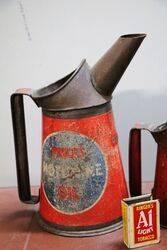 Early Priceand39s Graduated Set of 3 Motorine Oil Pourer Jugs